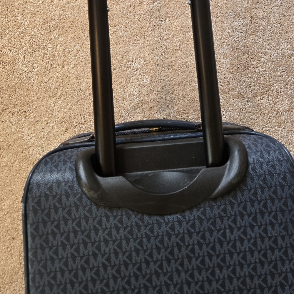 Michael Kors Black Logo Rolling Suitcase with Duffle - Picture 6 of 7
